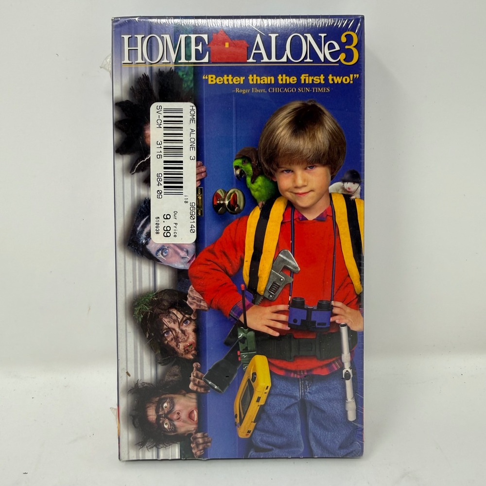 Home Alone 3 VHS 1997 Factory Sealed John Hughes Family Comedy Alex D Linz